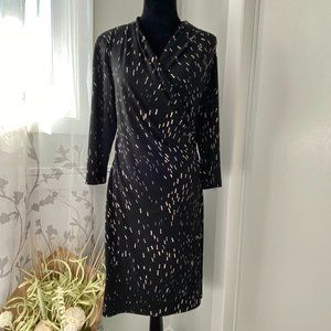 Coldwater Creek Black and White Dress sz L